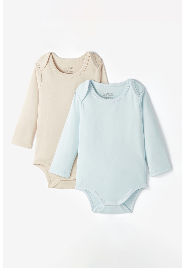 Set de body-uri din bumbac - 2 piese