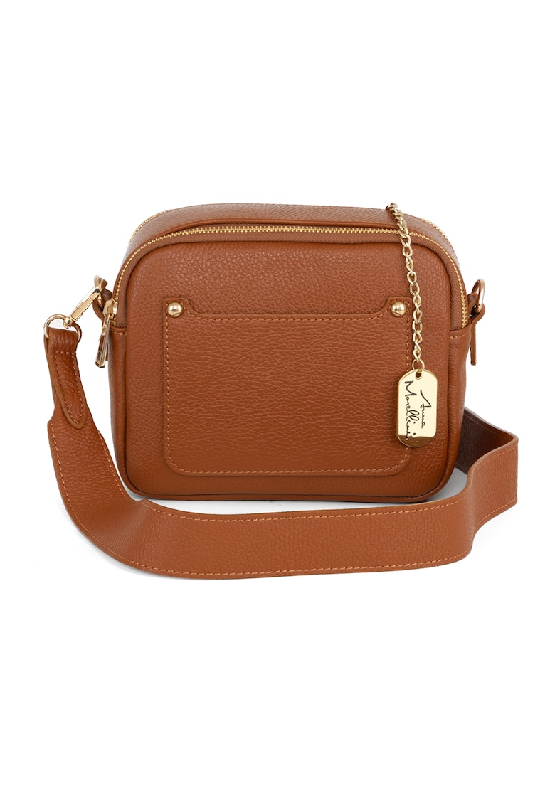 Geanta crossbody din piele cu bareta detasabila