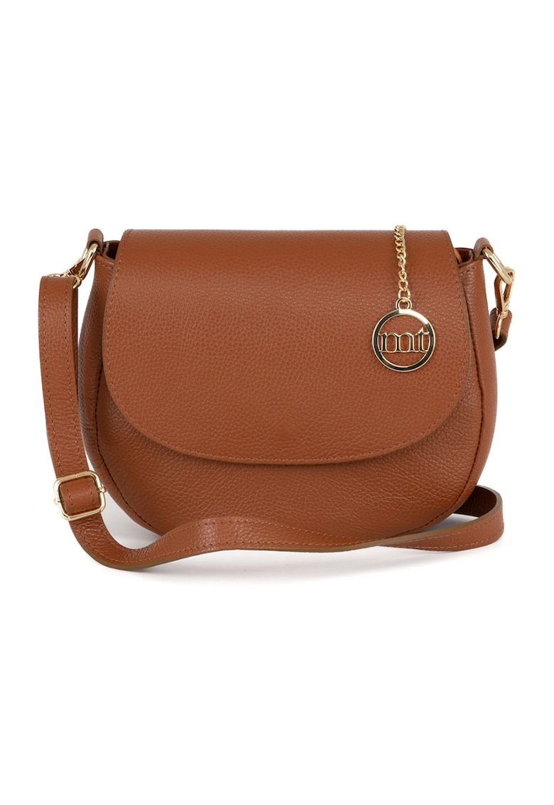 Geanta crossbody de piele cu clapa