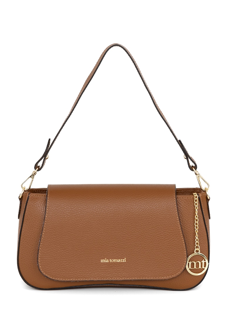 Geanta din piele cu barete detasabile de umar