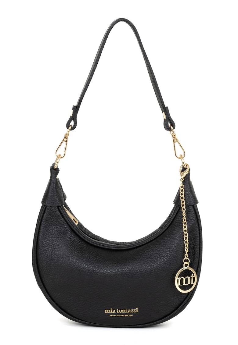 Geanta din piele cu bareta detasabila de umar