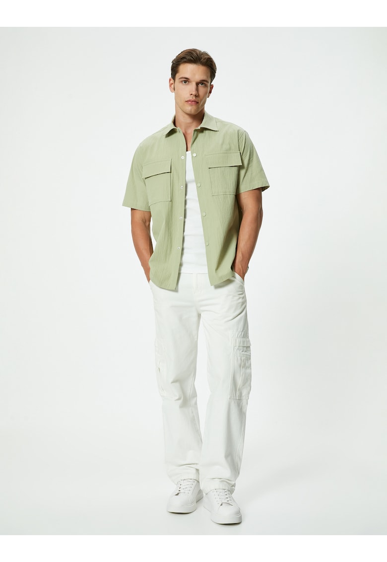 Camasa lejera cu buzunare pe piept