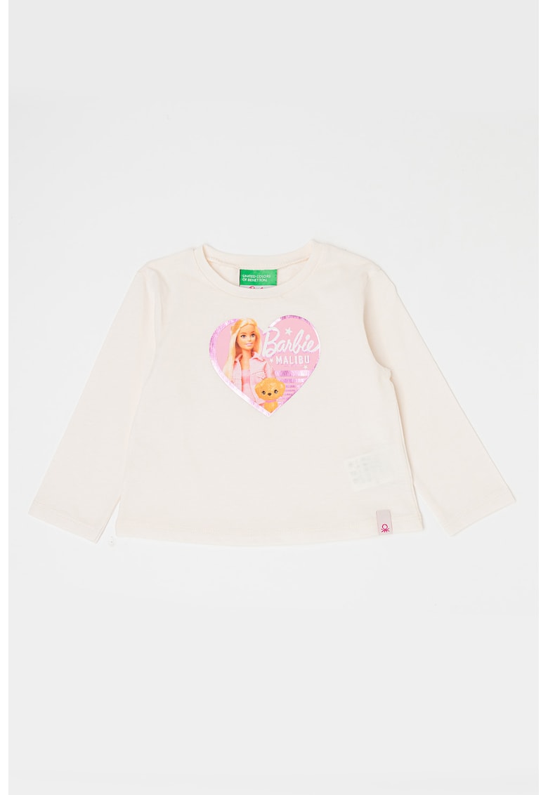 Bluza de bumbac cu imprimeu Barbie