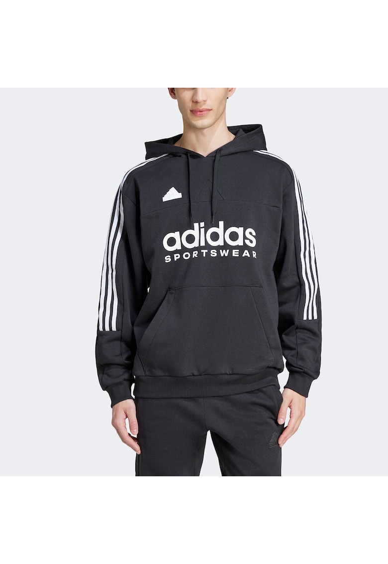 Hanorac sport barbati Adidas House of Tiro - gluga ajustabila - bumbac - negru - materiale reciclate Hanorac sport barbati Adidas House of Tiro - gluga ajustabila - bumbac - negru - materiale reciclate