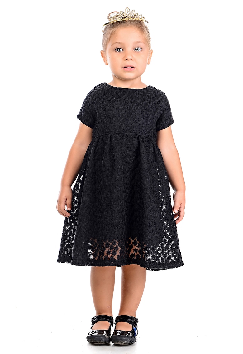 Rochie midi evazata - Negru