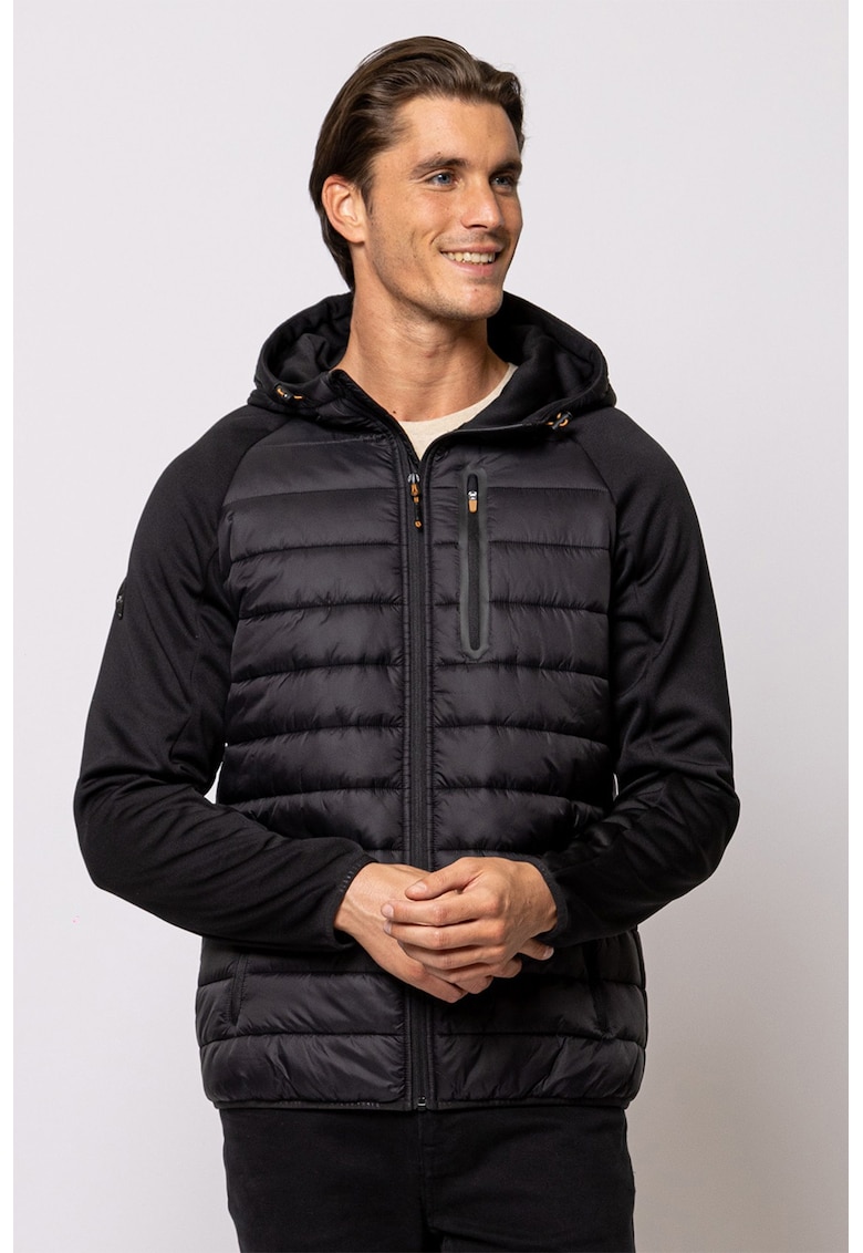 Jacheta cu gluga si insertii matlasate Nared