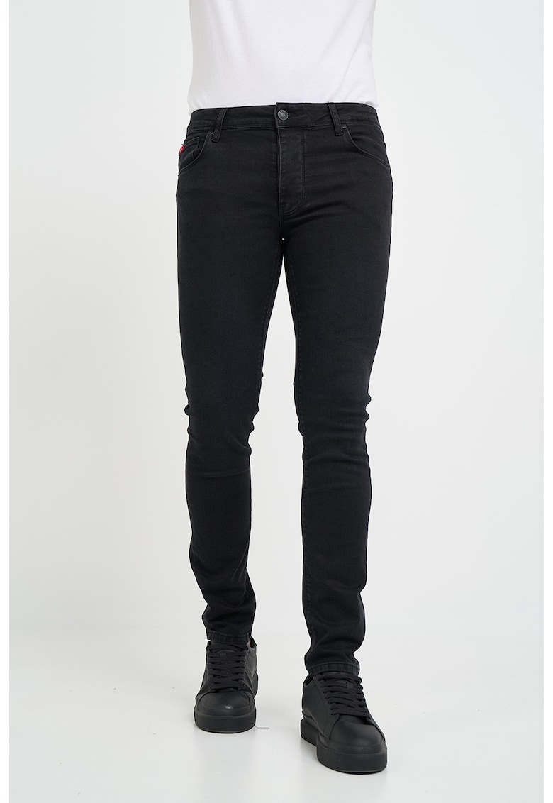 Blugi slim fit - Negru