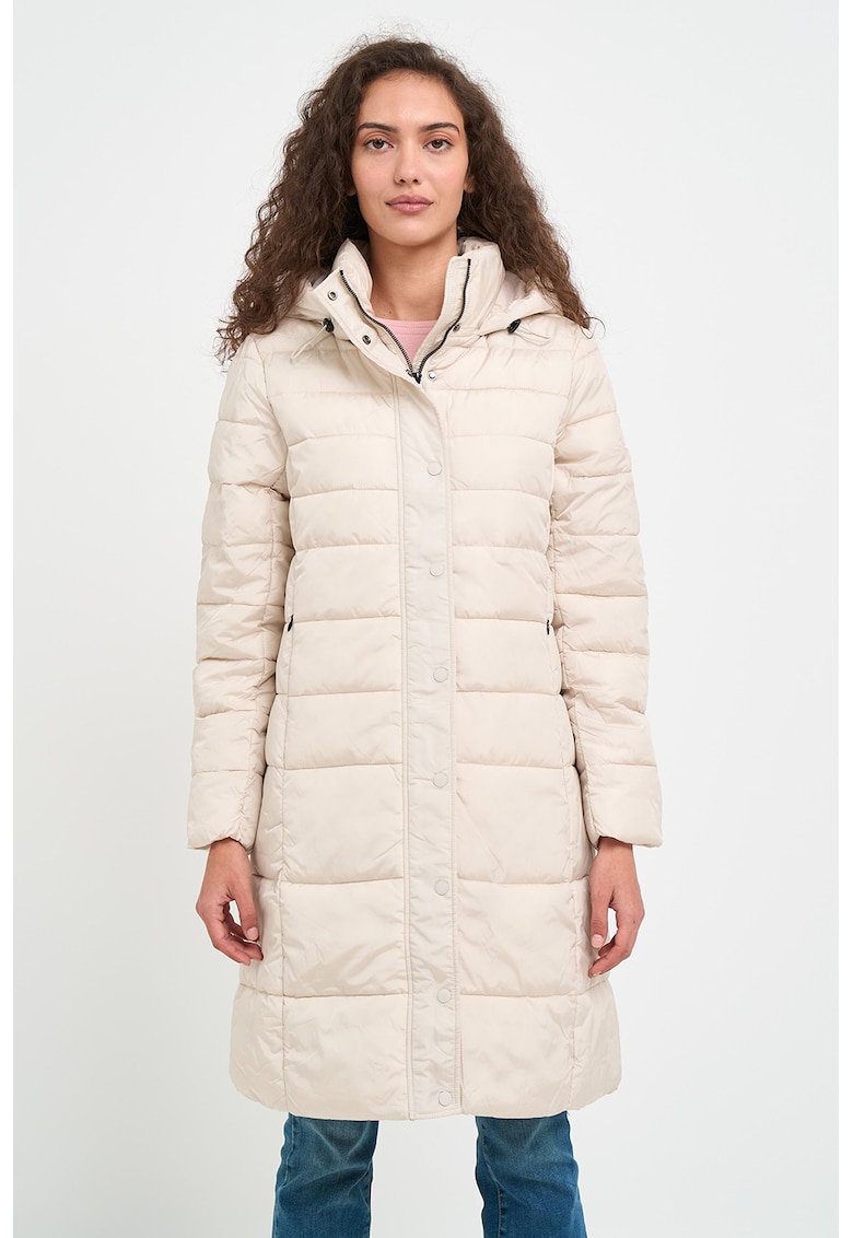 Geaca lunga impermeabila cu model matlasat