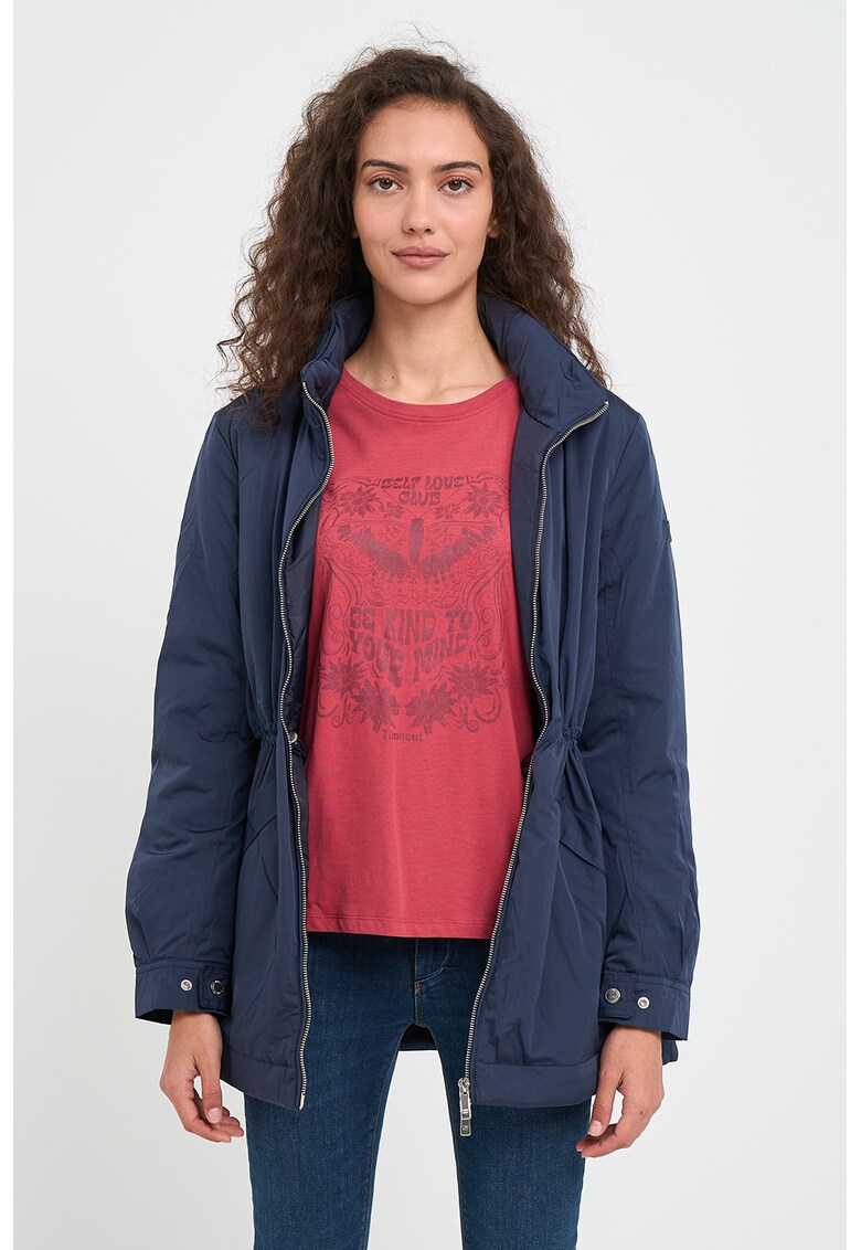 Jacheta cu snur in talie - Bleumarin