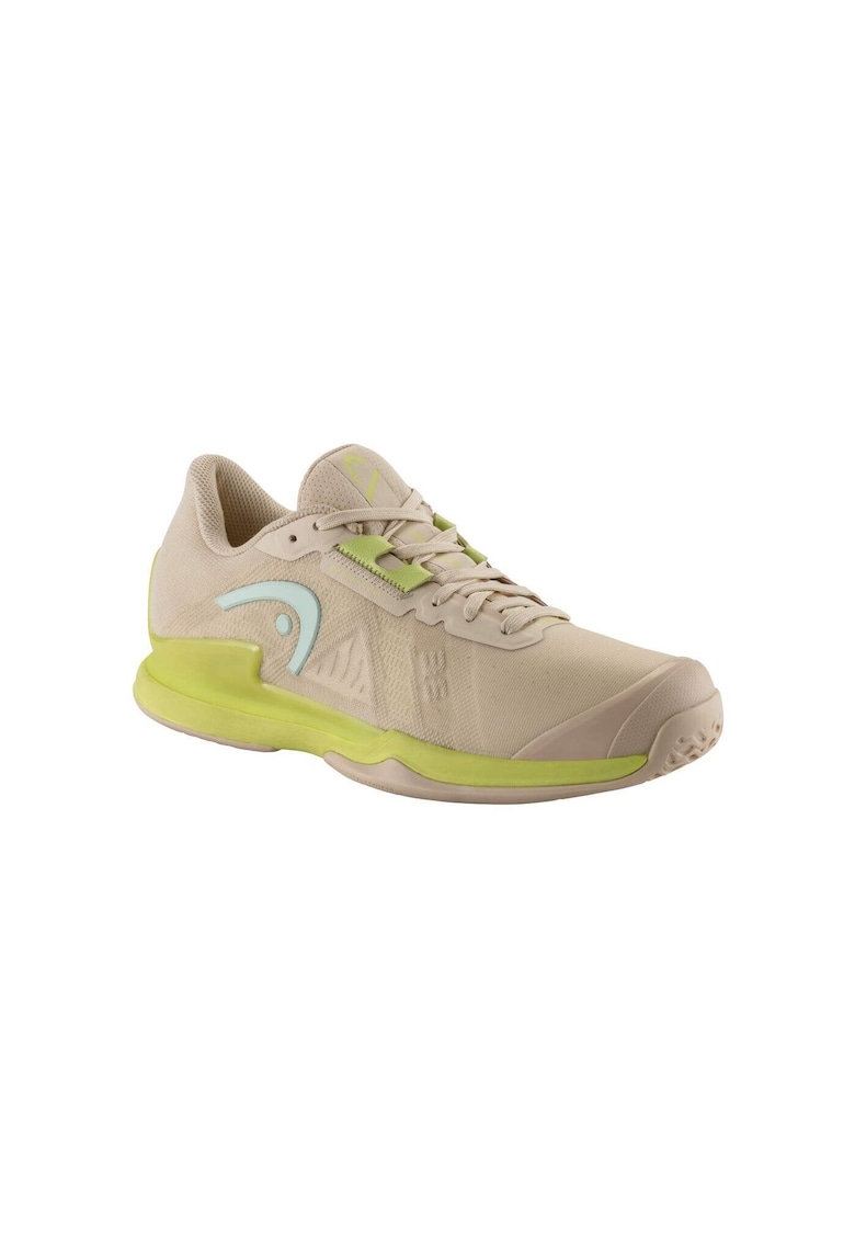 Pantofi sport dama tenis - bej - material sintetic - sireturi