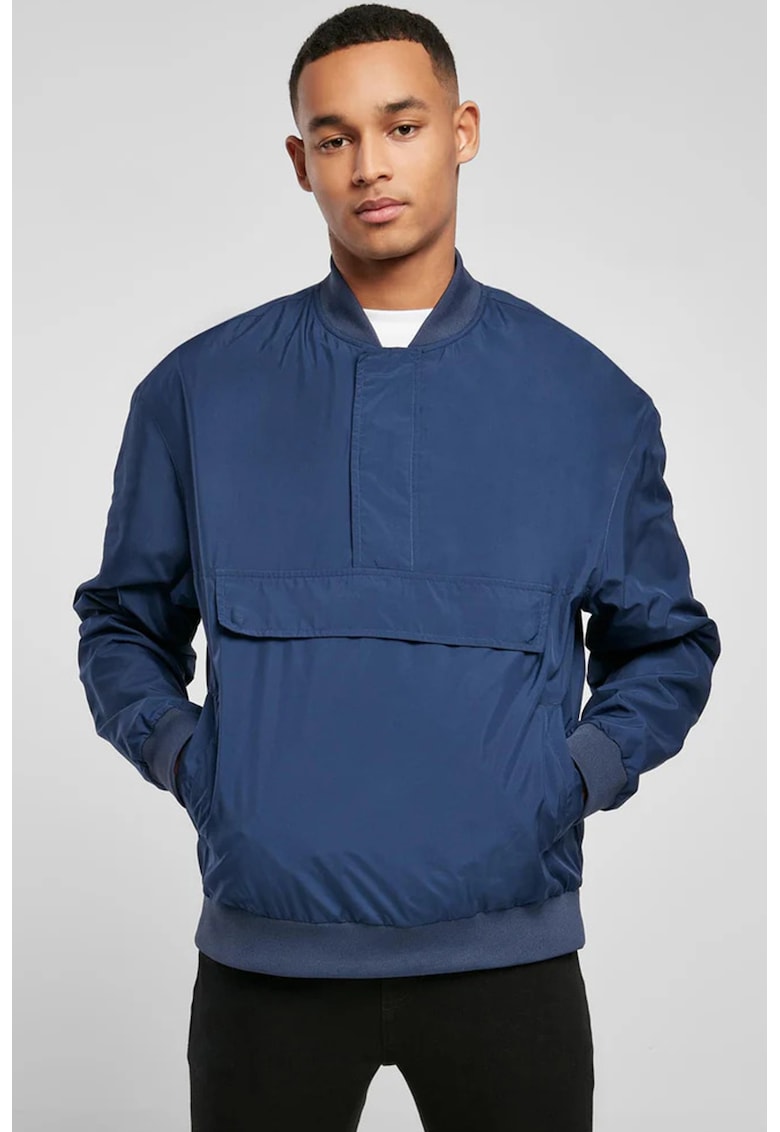 Jacheta usoara cu buzunar kangaroo - fara inchidere