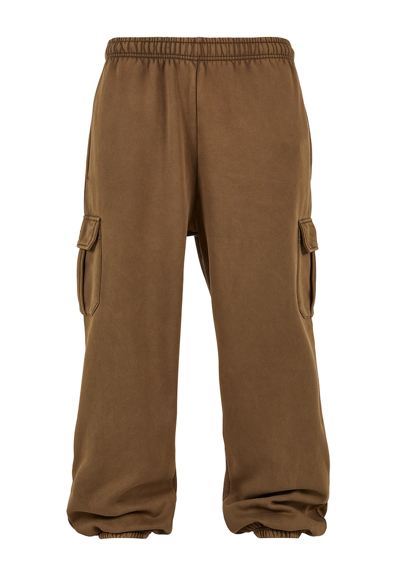 Pantaloni cargo cu banda elastica in talie