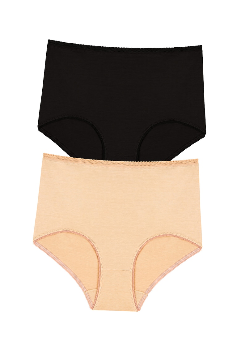 Set de chiloti cu talie inalta - 2 perechi