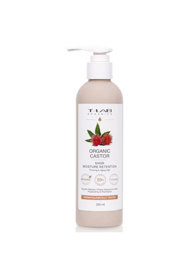 Masca de par hidratanta - pentru par subtire si degradat -  Organic Castor - 50ml