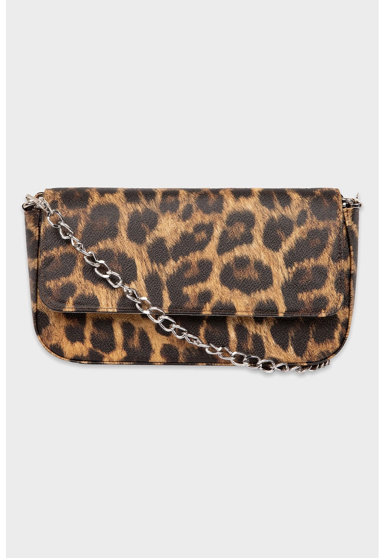 Geanta crossbody de piele ecologica cu animal print