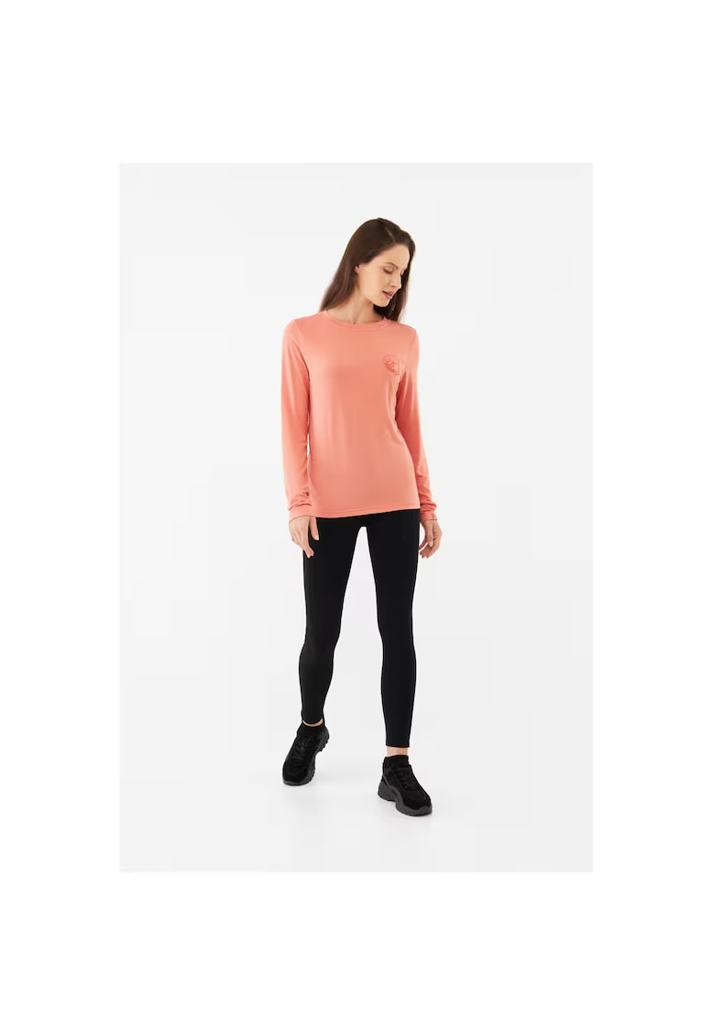 Viking Bluza Cu Maneca Lunga Pentru Femei Escalante Bamboo - Roz