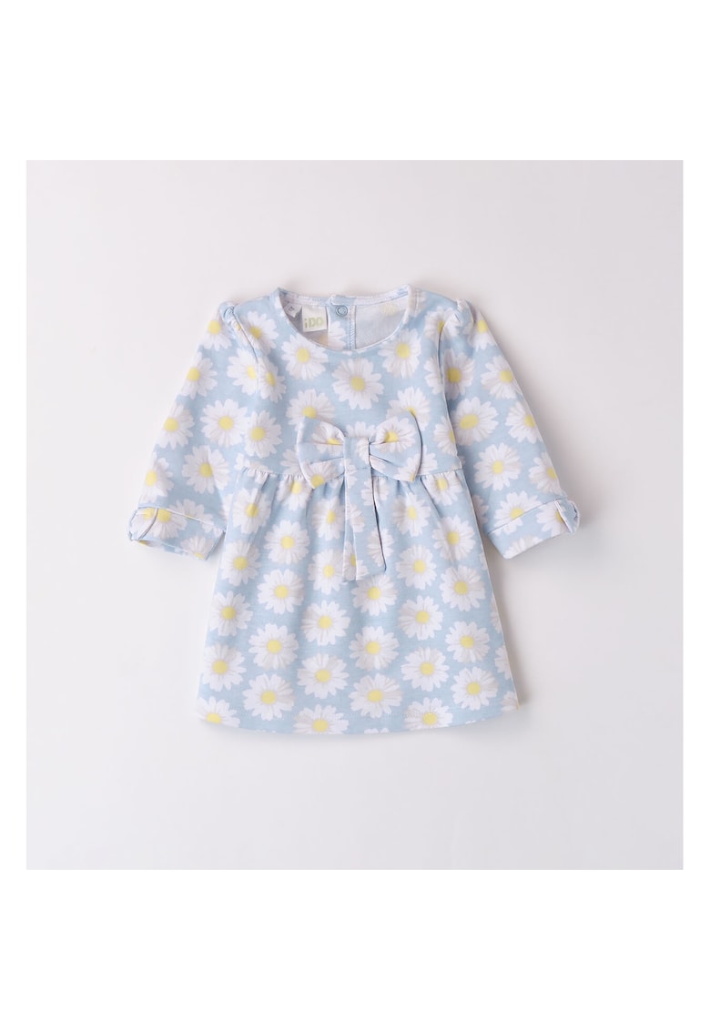 Rochie cu imprimeu inimioare pentru fetite - 4.8130 - Albastru ciel