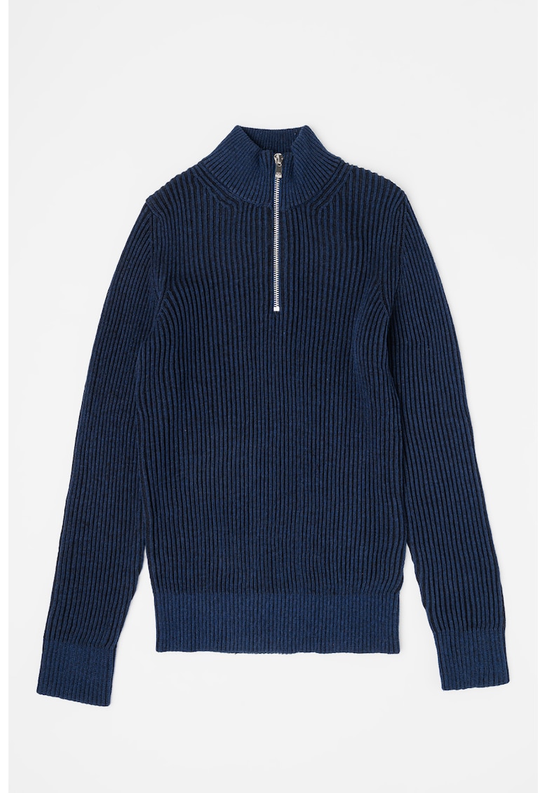 Pulover striat cu fenta cu fermoar Blaliam