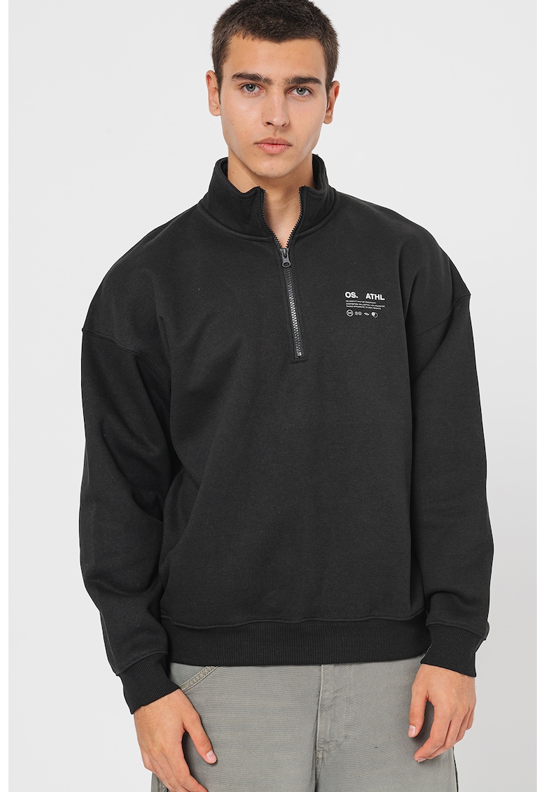 Bluza de trening cu fermoar scurt Sengel