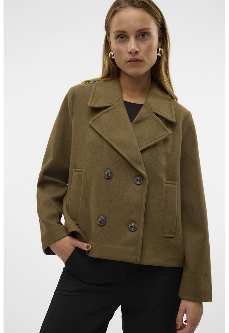 Jacheta crop cu nasturi