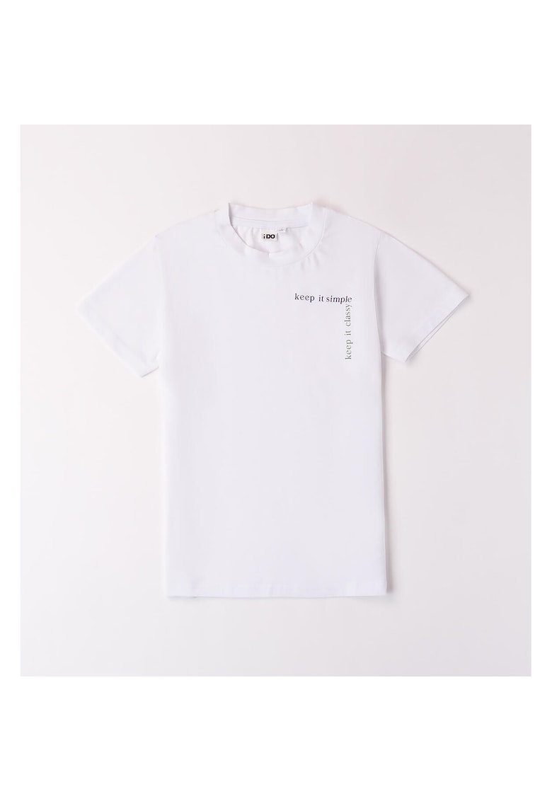Tricou cu imprimeu pentru baiat - 4.8452 - Alb - Alb