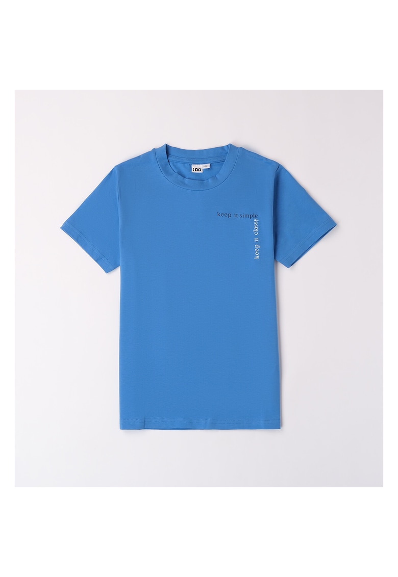 Tricou cu imprimeu pentru baiat - 4.8452 - Albastru