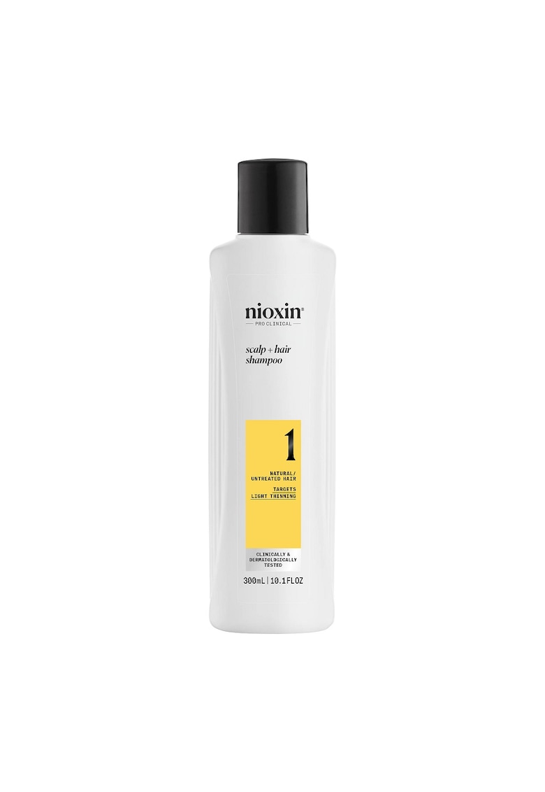 Sampon profesional fortifiant impotriva ruperii System 1 Scalp + Hair pentru par natural cu aspect usor subtiat - 300 ml