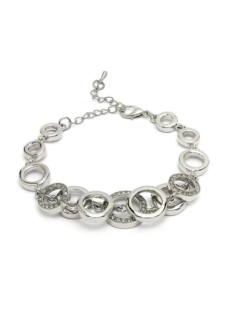 Bratara decorata cu cristale - Argintiu