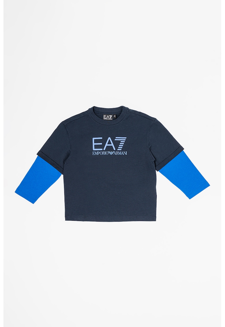 Bluza cu imprimeu logo si model 2 in 1