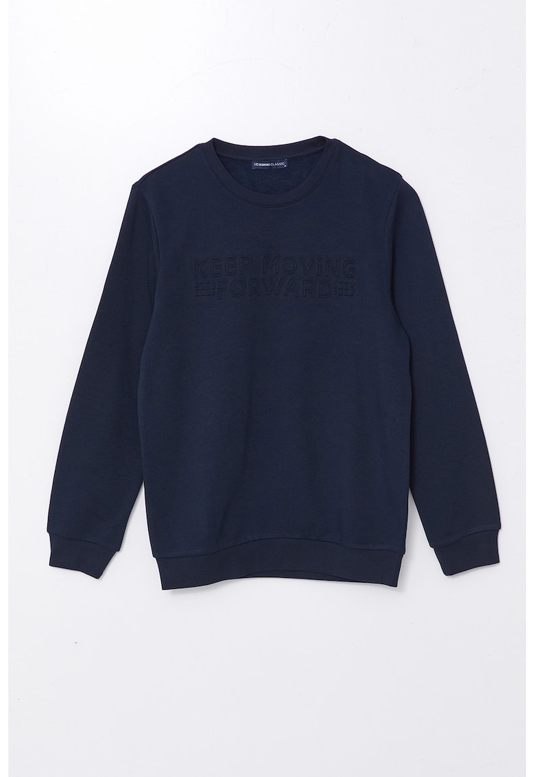 Bluza de trening cu maneci cazute - Bleumarin