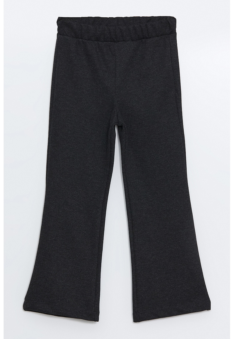 Pantaloni evazati cu talie elastica