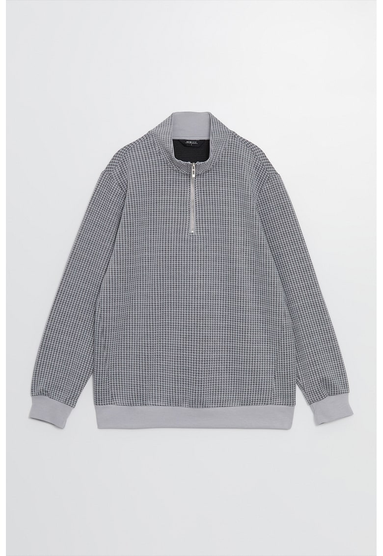 Bluza de trening cu fenta cu fermoar Bluza de trening cu fenta cu fermoar