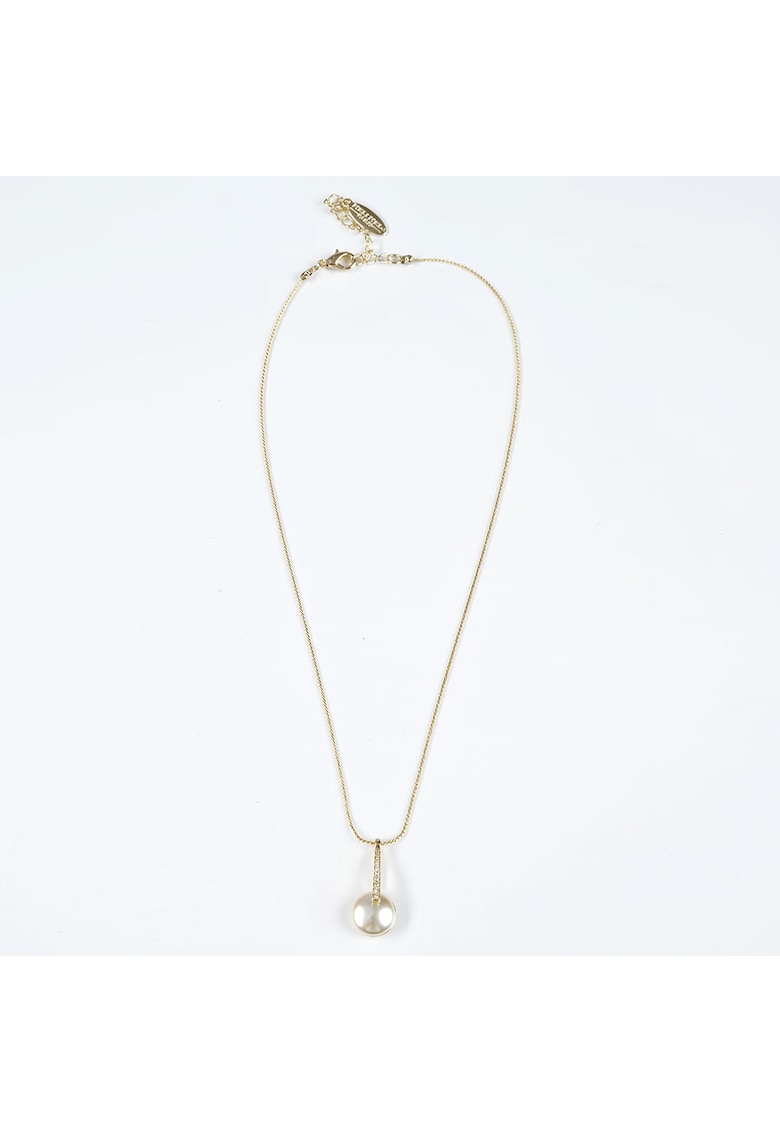 Colier auriu cu perla acrilica -  Paris