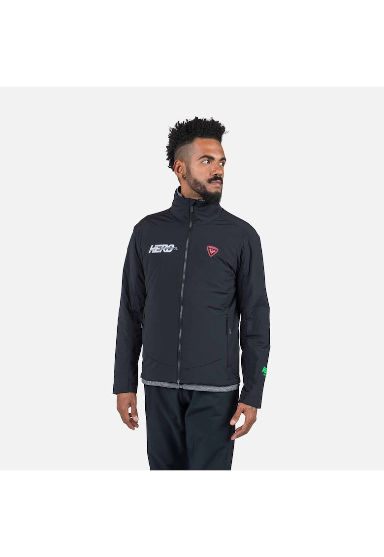 Jacheta New Hero Opside - cu fermoar - negru - pentru barbati