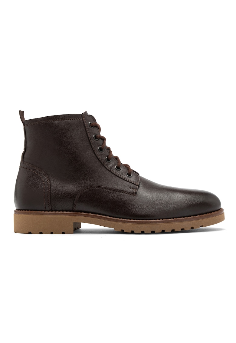 Ghete din piele Olivier - Maro inchis