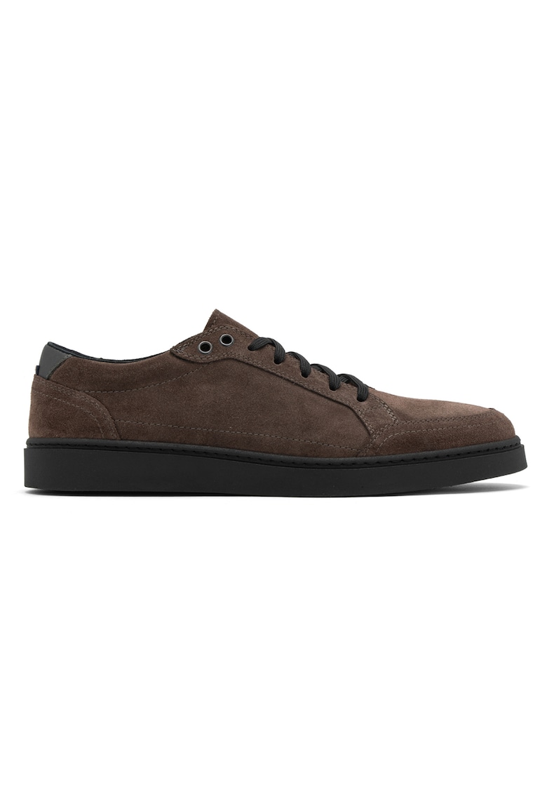 Pantofi sport low-cut din piele Ezra - Maro taupe
