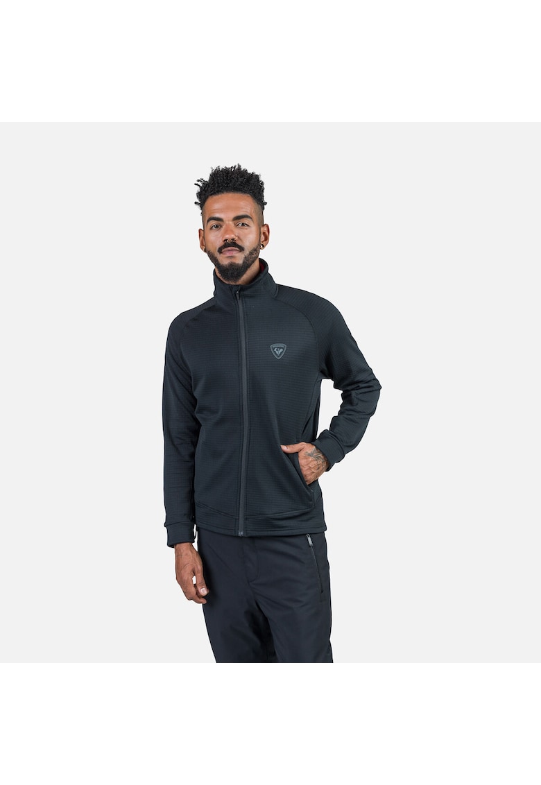 Jacheta Blackside fleece - cu fermoar - negru - pentru barbati - Negru