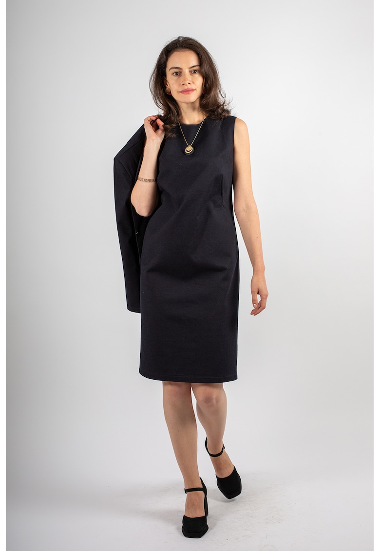 Rochie dreapta cu buzunare laterale Kinga