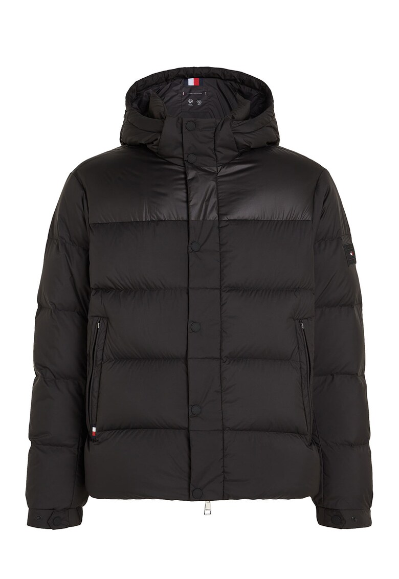 Geaca matlasata cu umplutura de puf - Negru