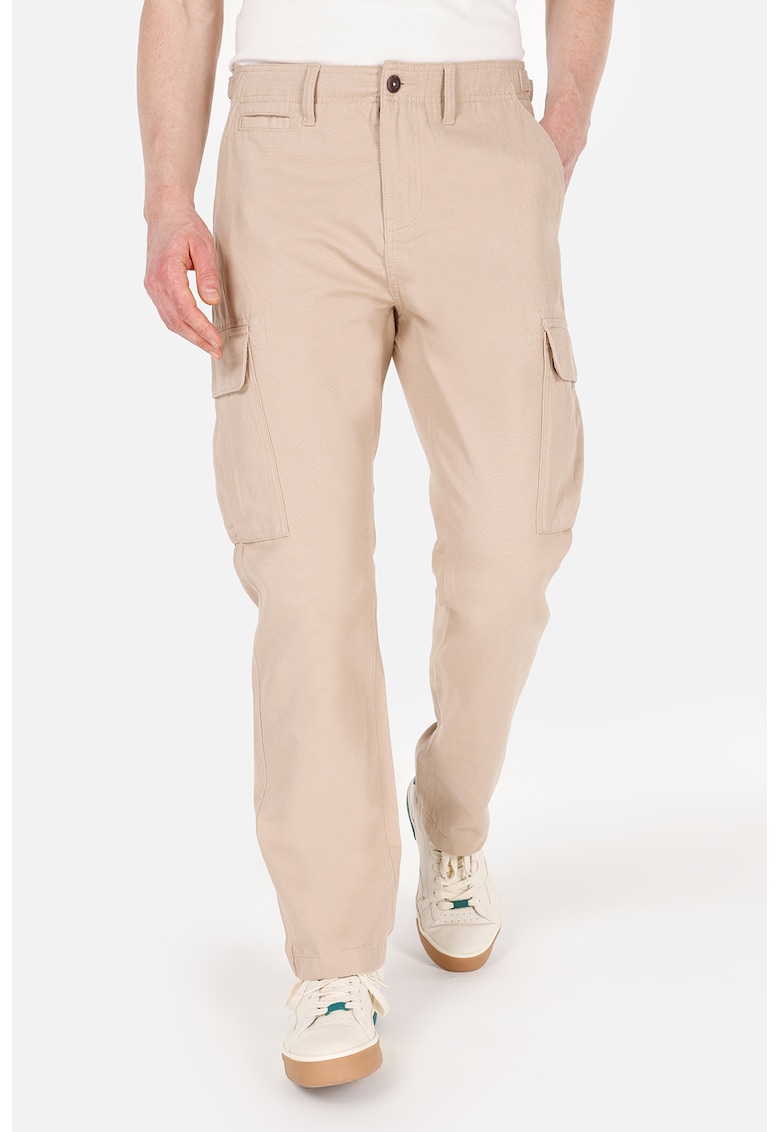 Pantaloni cargo drepti - Bej