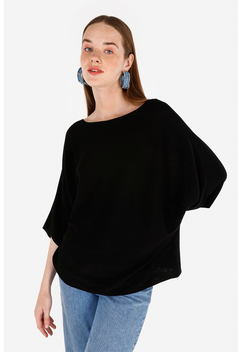 Pulover cu maneci liliac