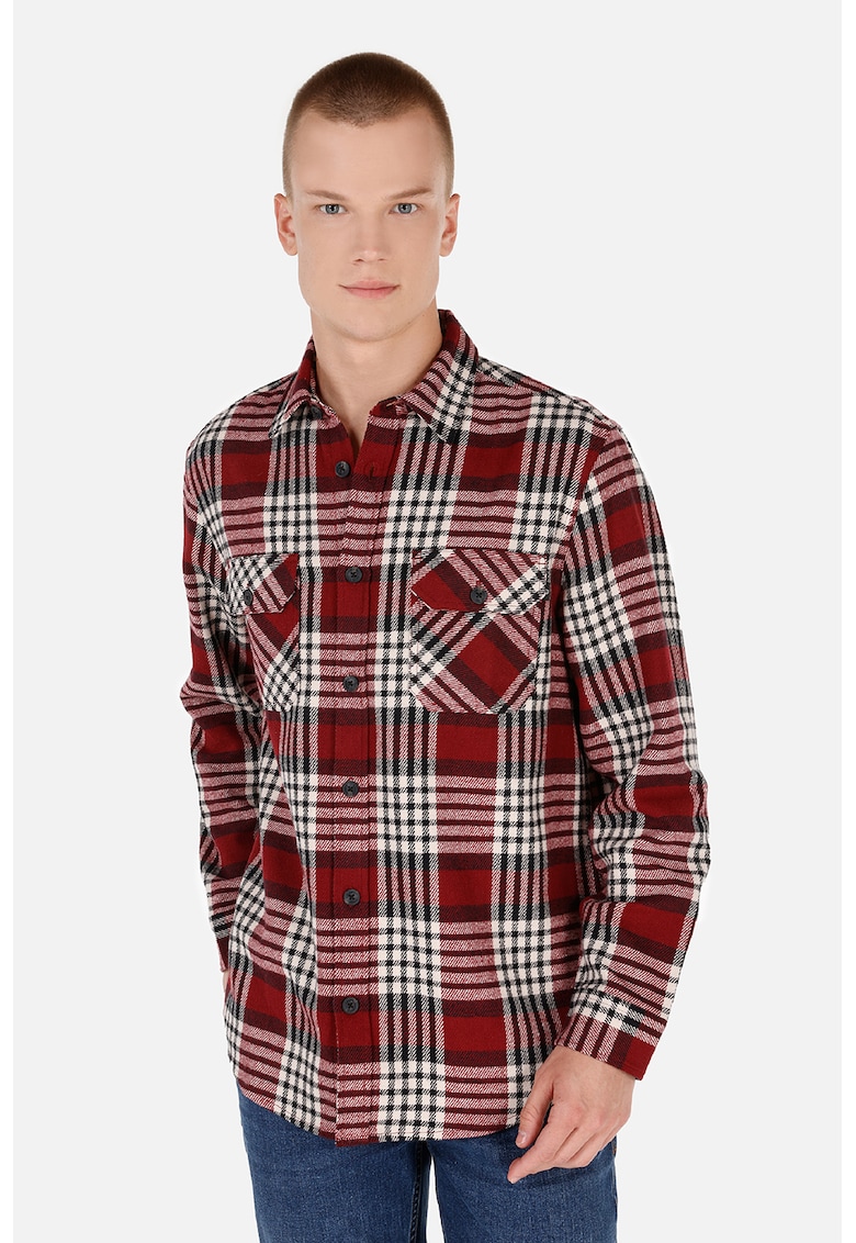 Camasa cu maneci lungi si model in carouri