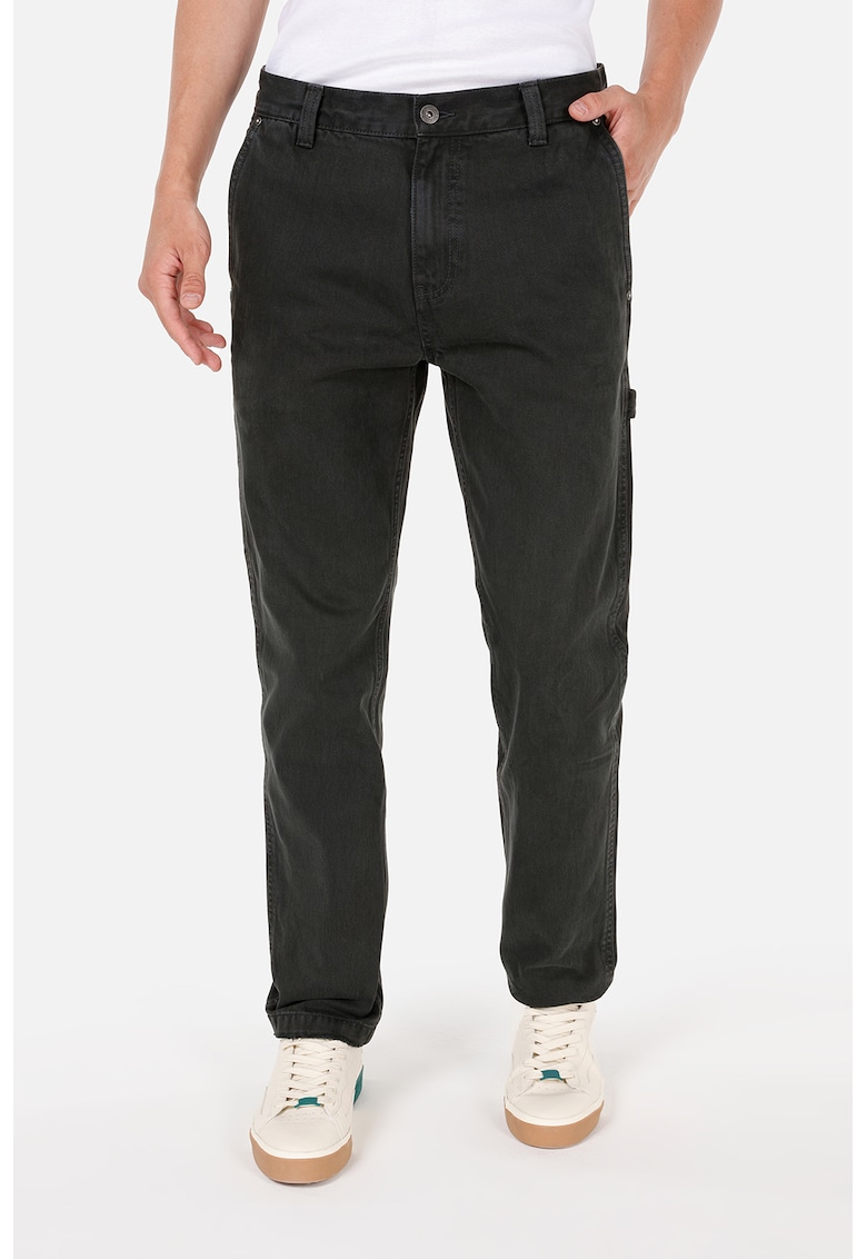 Blugi uni cu talie medie