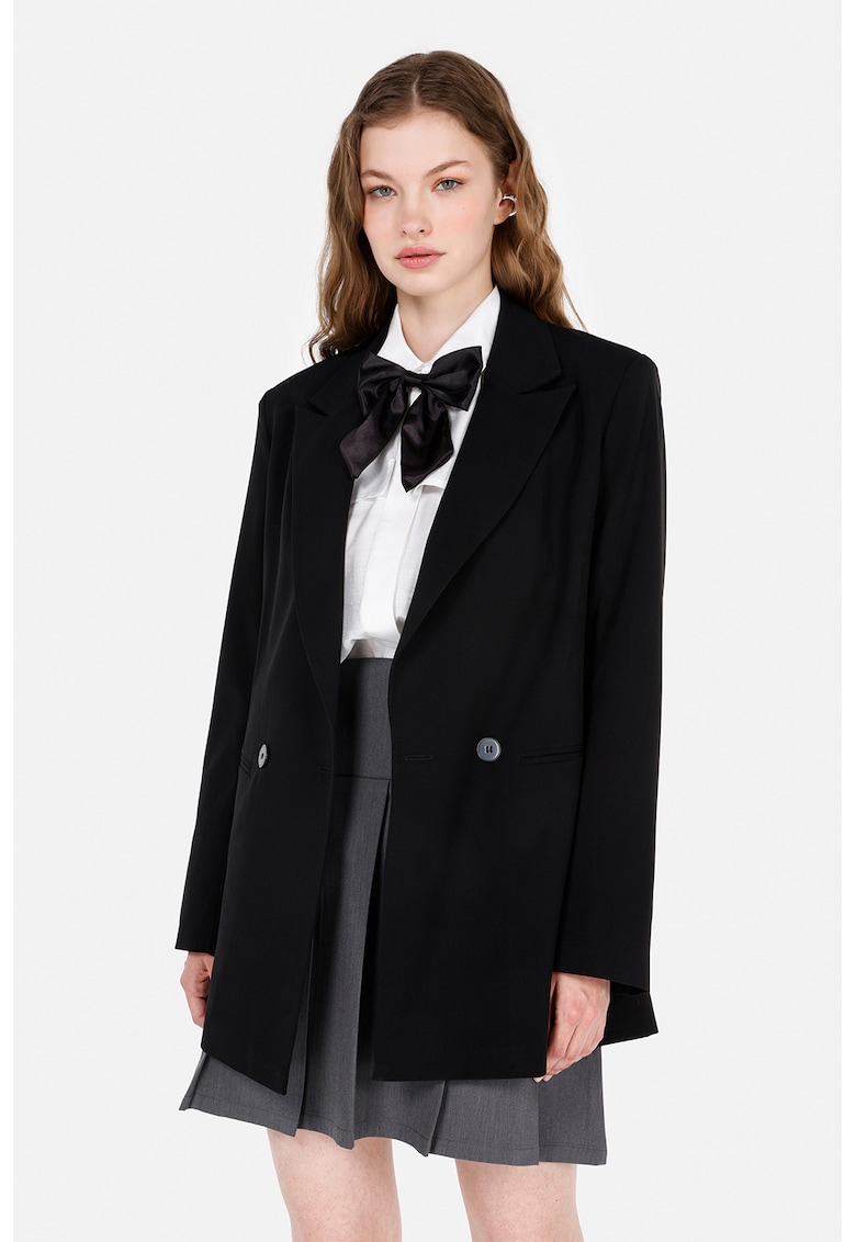 Sacou cu revere decupate