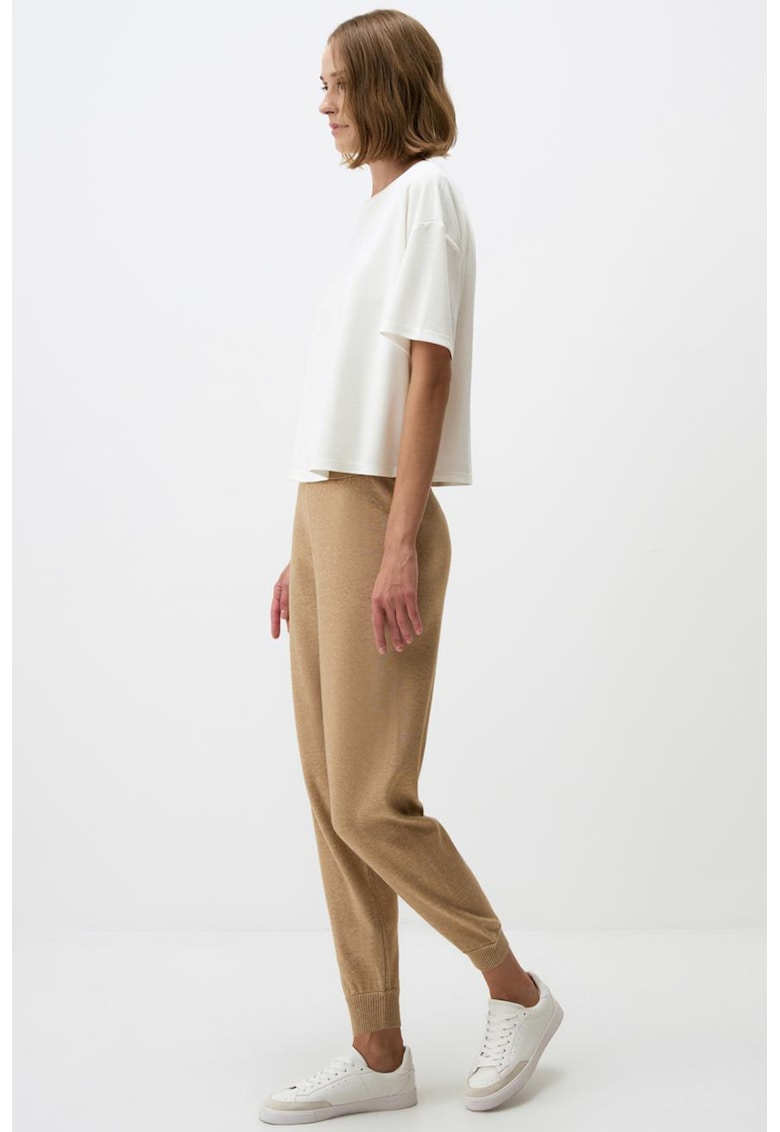 Pantaloni relaxed fit din tricot