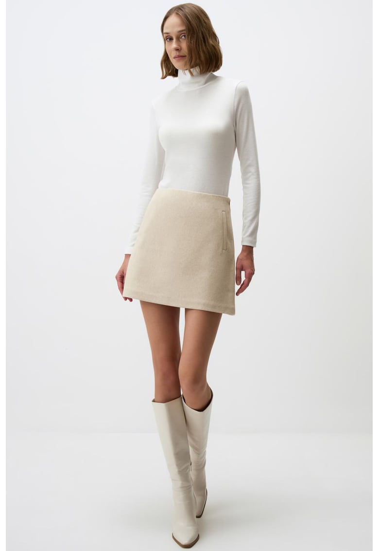 Fusta mini cu croiala in A