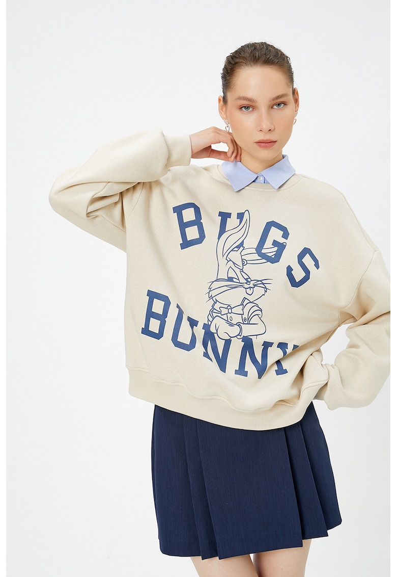 Bluza de trening cu imprimeu Bugs Bunny