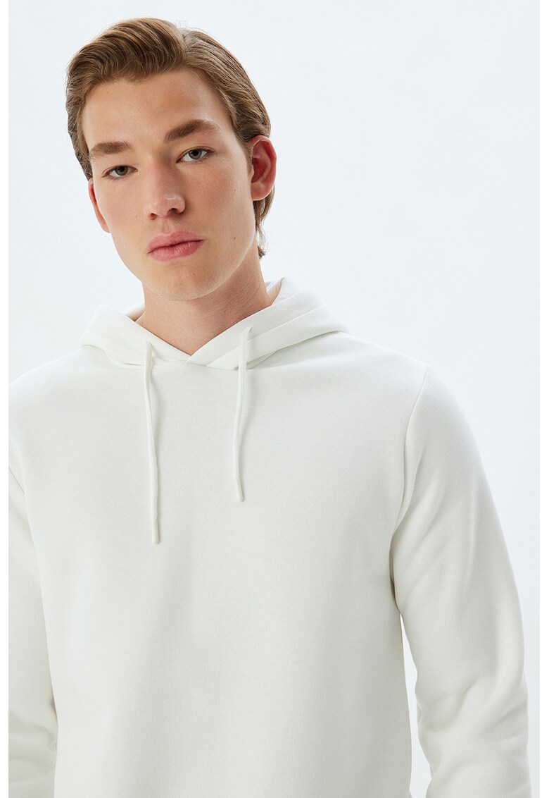 Hanorac uni din amestec de bumbac