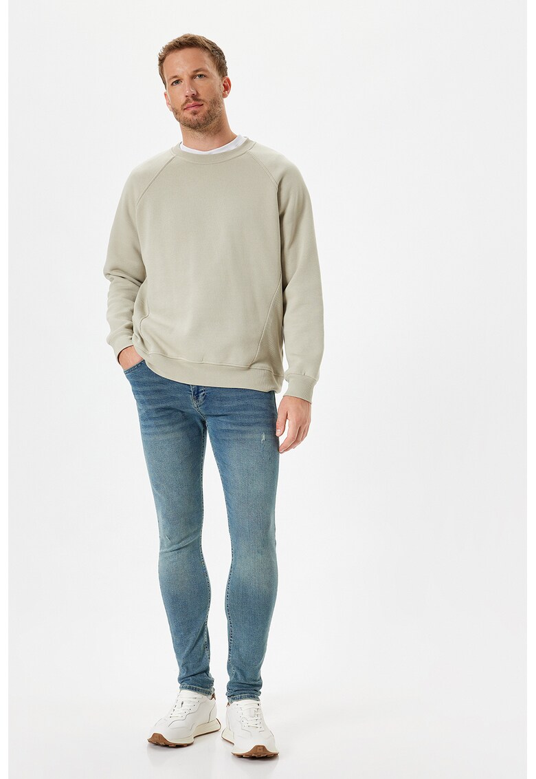 Blugi skinny - Albastru deschis melange