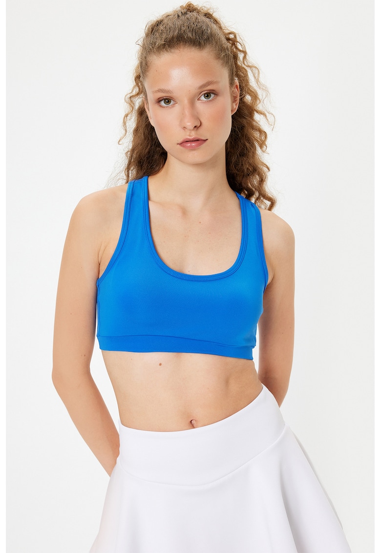 Bustiera uni elastica - Albastru royal